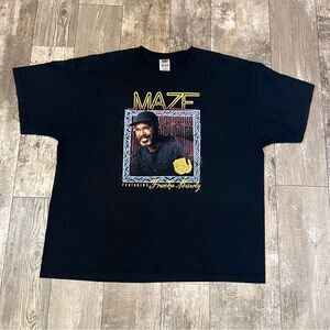MAZE Ft. FRANKIE BEVERLY Joy and Pain Vintage 90s T-Shirt Mens XXL Black Yellow